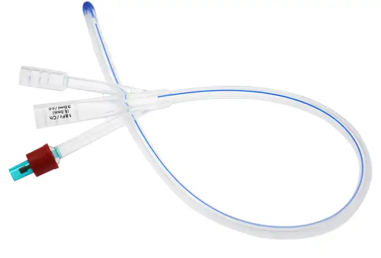 18 Fr Three-way Silicone Foley Catheter Disposable Medical Foley Balloon Catheter