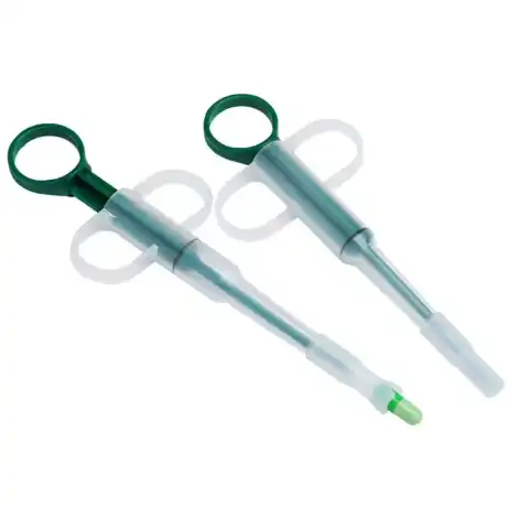 Pet Medicine Syringe Feeder (15 × 6 cm)  Dual Use Pill Popper & Oral Liquid Dropper