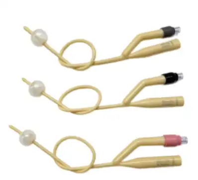 Latex urinary catheter with 2 way pediatric, 6–10 Fr, 3–5 mL